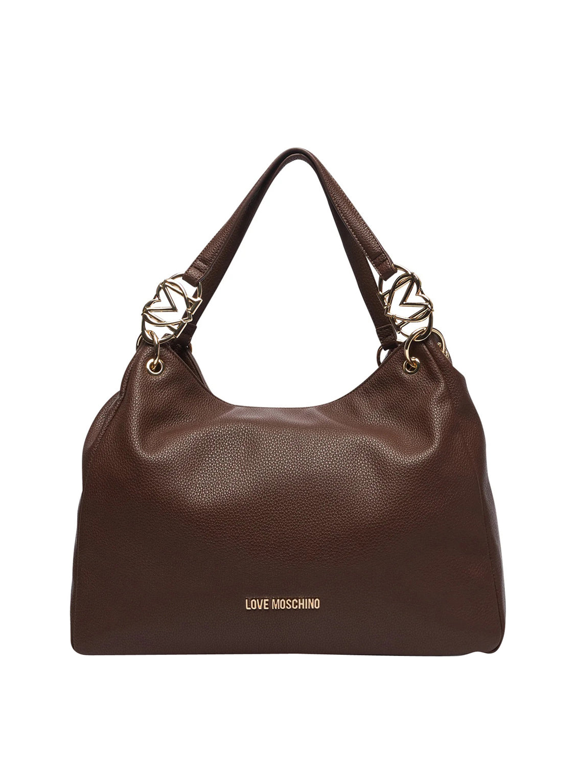 MOSCHINO PRECOLLECTION Borsa A Mano Moschino Logo Frontale Marrone Marrone