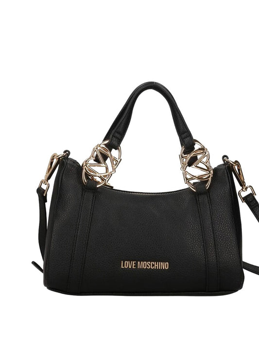 MOSCHINO PRECOLLECTION Moschino Borsa A Mano Logo Frontale Nero Nero