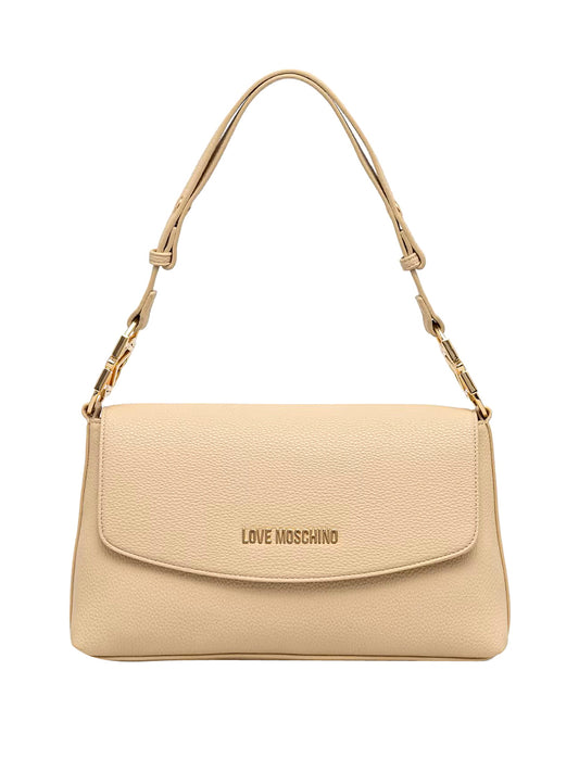 MOSCHINO PRECOLLECTION Moschino Borsa A Mano Logo Frontale Burro BURRO