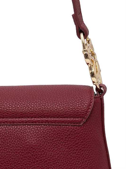 MOSCHINO PRECOLLECTION Moschino Borsa A Tracolla Logo Frontale Vino VINO