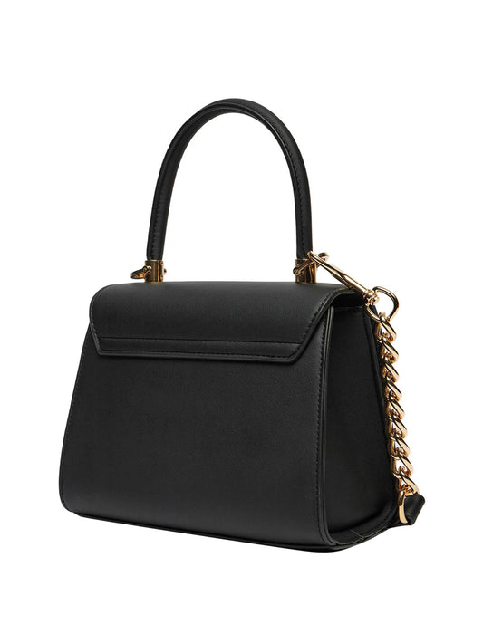 MOSCHINO PRECOLLECTION Moschino Borsa A Mano Logo Frontale Nero Nero/oro