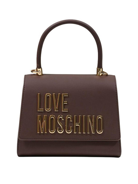 MOSCHINO PRECOLLECTION Moschino Borsa A Mano Logo Frontale Marrone Marrone