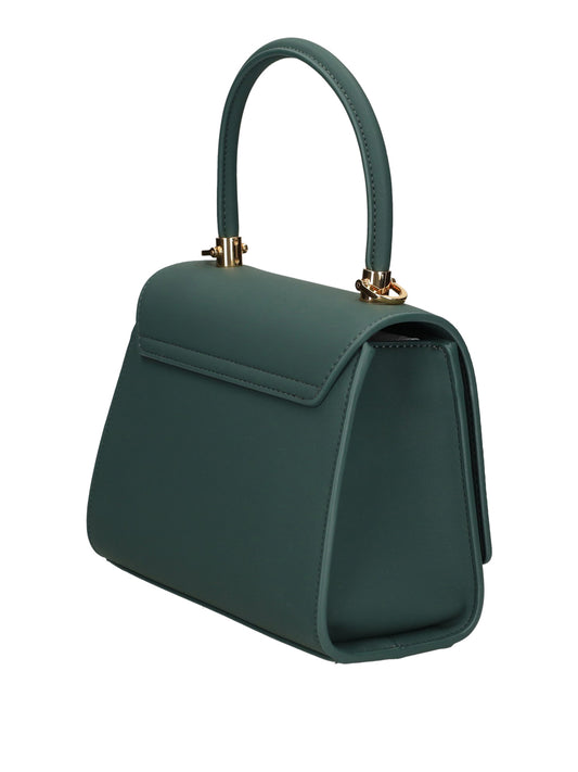 Moschino Borsa A Mano Moschino Logo Frontale Verde Verde