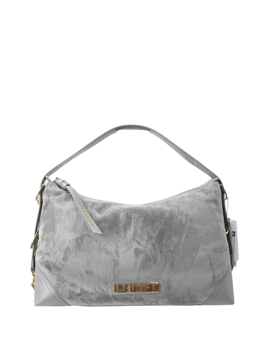 MOSCHINO PRECOLLECTION Borsa Velour Moschino - Grigio Grigio