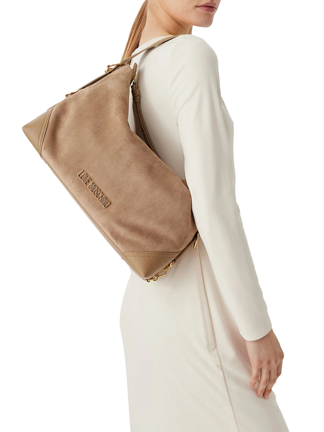 MOSCHINO PRECOLLECTION Moschino Borsa A Mano Logo Frontale Sabbia Sabbia