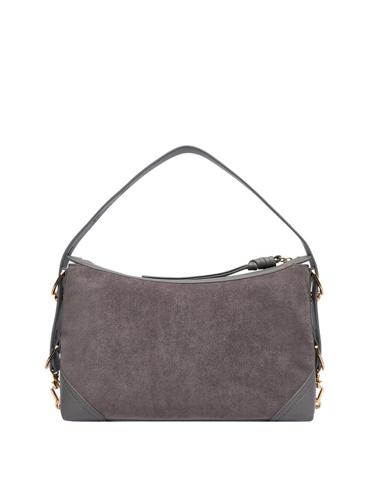 MOSCHINO PRECOLLECTION Moschino Borsa A Mano Logo Frontale Grigio Grigio