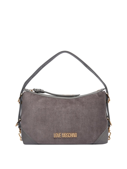 MOSCHINO PRECOLLECTION Moschino Borsa A Mano Logo Frontale Grigio Grigio