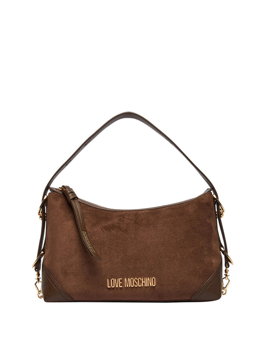 MOSCHINO PRECOLLECTION Moschino Borsa A Mano Logo Frontale Marrone Marrone