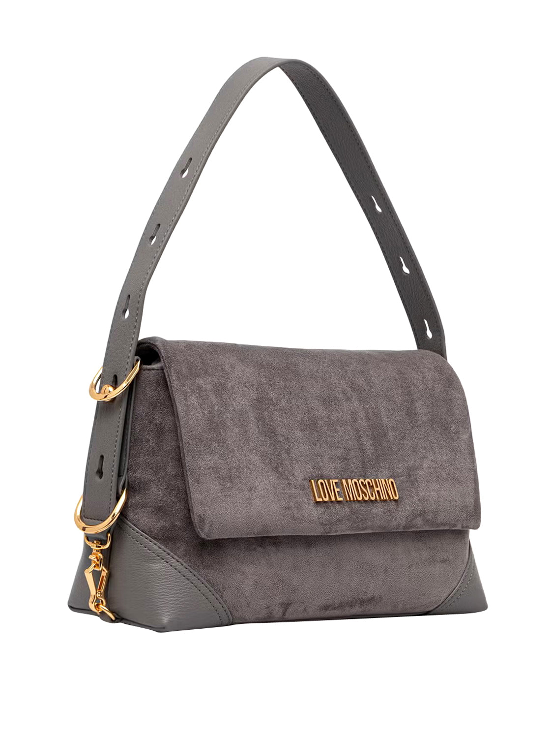 MOSCHINO PRECOLLECTION Moschino Borsa A Mano Logo Frontale Grigio Grigio