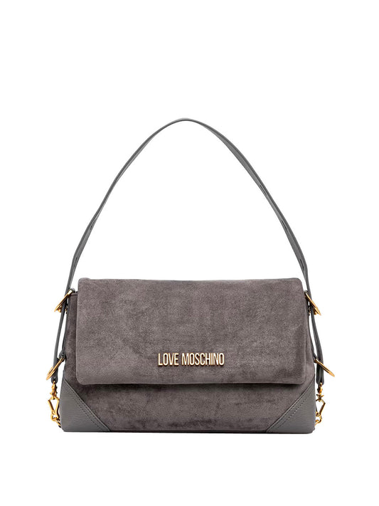 MOSCHINO PRECOLLECTION Moschino Borsa A Mano Logo Frontale Grigio Grigio
