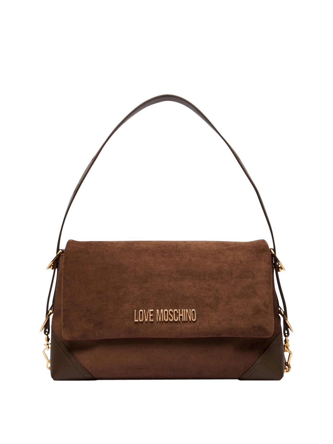 MOSCHINO PRECOLLECTION Moschino Borsa A Mano Velour - Marrone Marrone