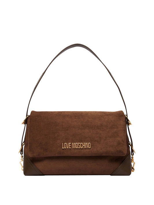 MOSCHINO PRECOLLECTION Moschino Borsa A Mano Velour - Marrone Marrone