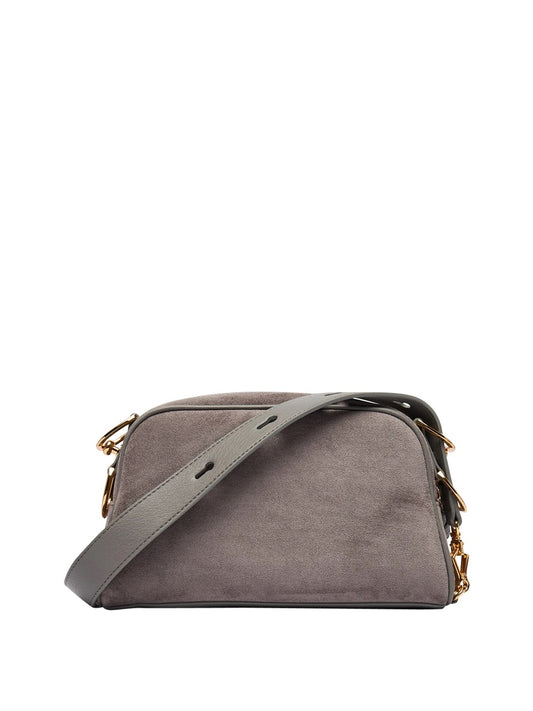 MOSCHINO PRECOLLECTION Moschino Borsa A Mano Velour Grigio Grigio