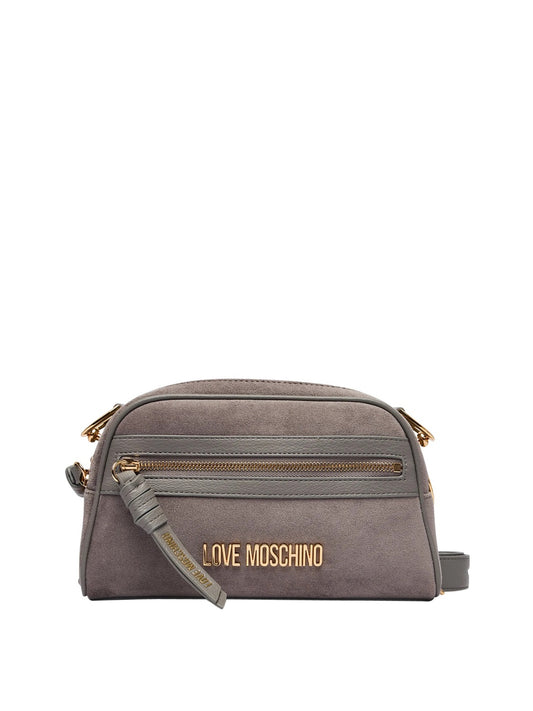 MOSCHINO PRECOLLECTION Moschino Borsa A Mano Velour Grigio Grigio