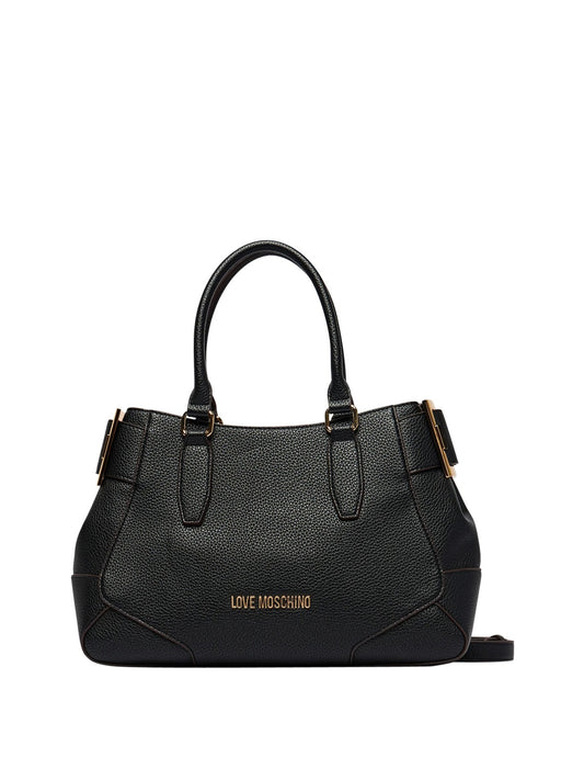 MOSCHINO PRECOLLECTION Moschino Borsa A Mano Logo Frontale Nero Nero