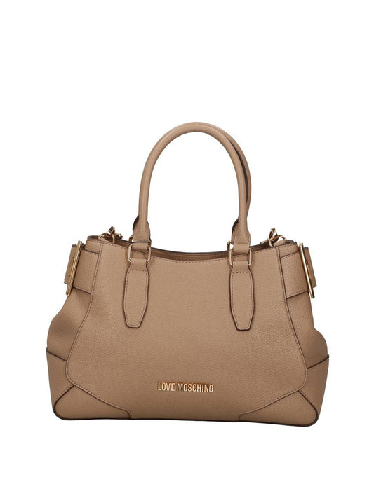 MOSCHINO PRECOLLECTION Moschino Borsa A Mano Logo Frontale Sabbia Sabbia