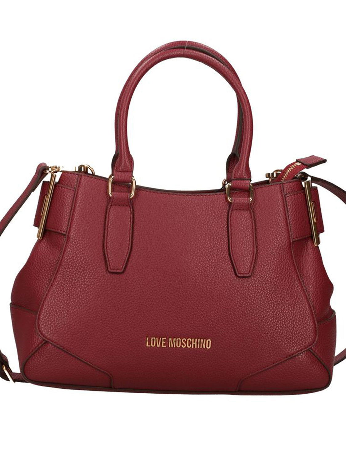 MOSCHINO PRECOLLECTION Moschino Borsa A Mano Logo Frontale Vino VINO