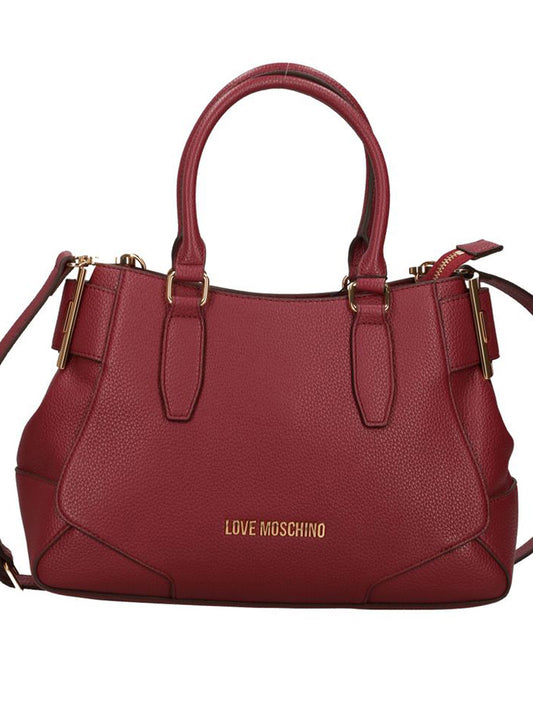 MOSCHINO PRECOLLECTION Moschino Borsa A Mano Logo Frontale Vino VINO