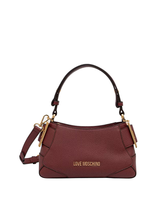 MOSCHINO PRECOLLECTION Borsa A Mano Moschino Logo Frontale Vino VINO
