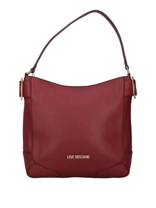MOSCHINO PRECOLLECTION Moschino Borsa A Mano Logo Frontale Vino VINO