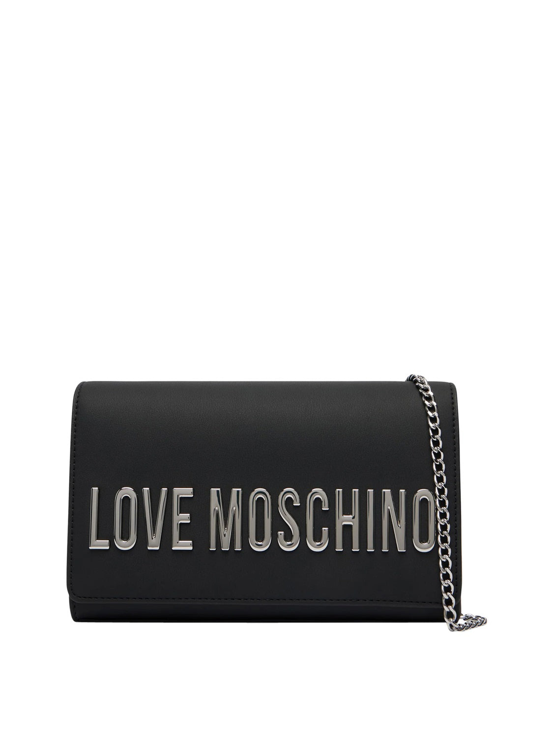 MOSCHINO PRECOLLECTION Moschino Borsa A Mano Logo Frontale Nero Nero/Nickel