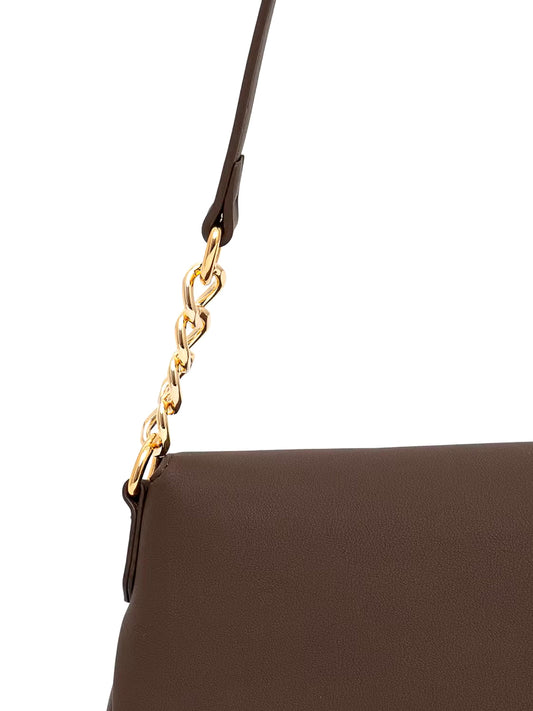 MOSCHINO PRECOLLECTION Moschino Borsa A Mano Logo Frontale Marrone Marrone