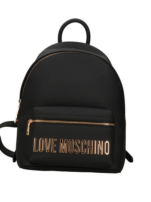 MOSCHINO PRECOLLECTION Moschino Zaino Logo Frontale Nero Nero/oro