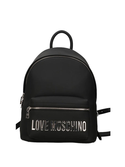 MOSCHINO PRECOLLECTION Zaino Pu Grs Moschino - Nero/Nikel Nero/Nickel