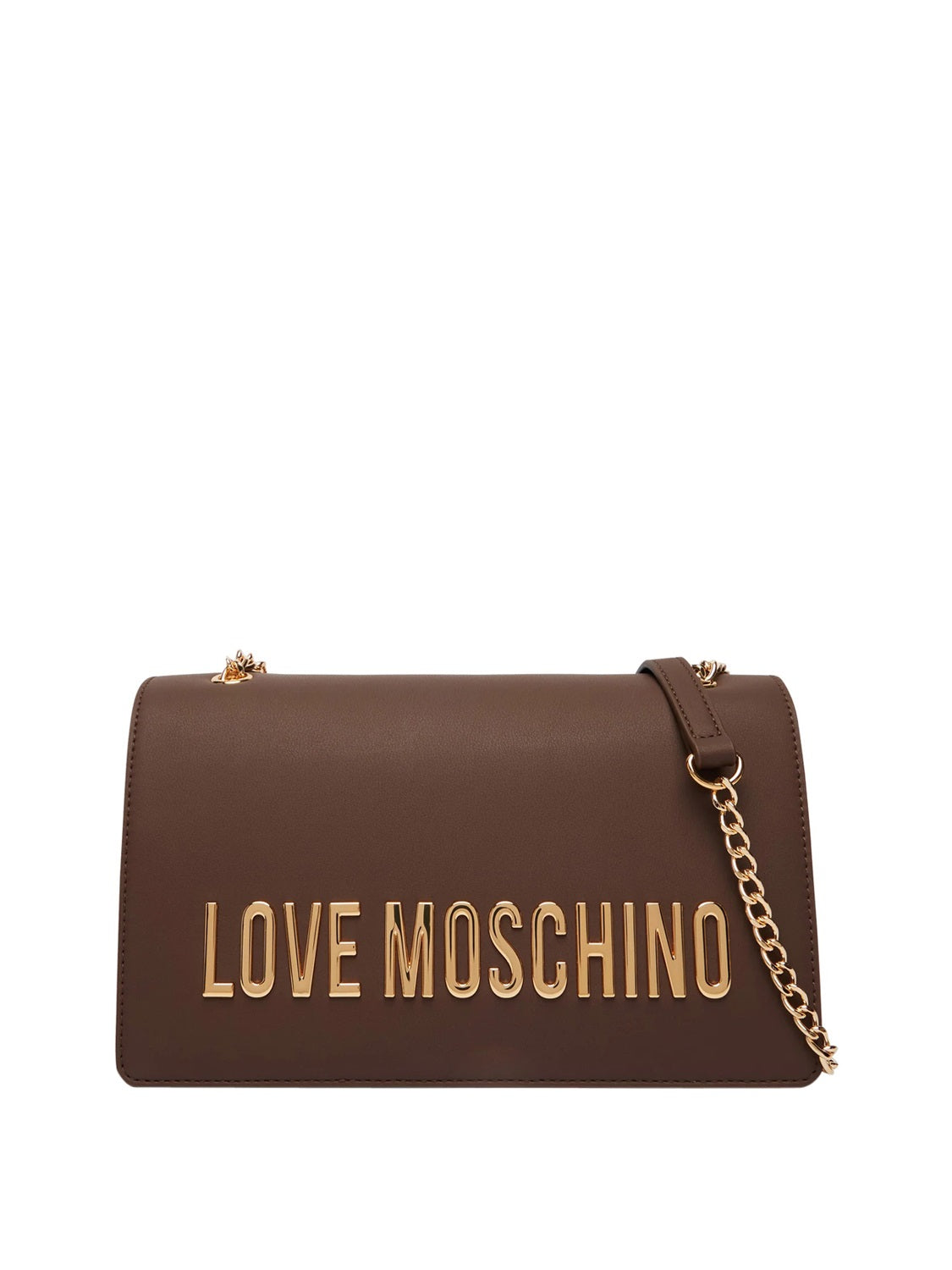 MOSCHINO PRECOLLECTION Moschino Borsa a Tracolla Logo Frontale Marrone Marrone