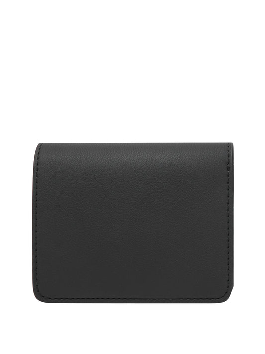 MOSCHINO PRECOLLECTION Moschino Portafoglio Logo Frontale Nero Nero/oro