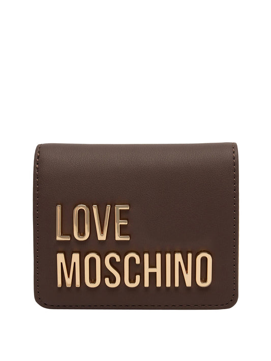 MOSCHINO PRECOLLECTION Moschino Portafoglio Logo Frontale Marrone Marrone