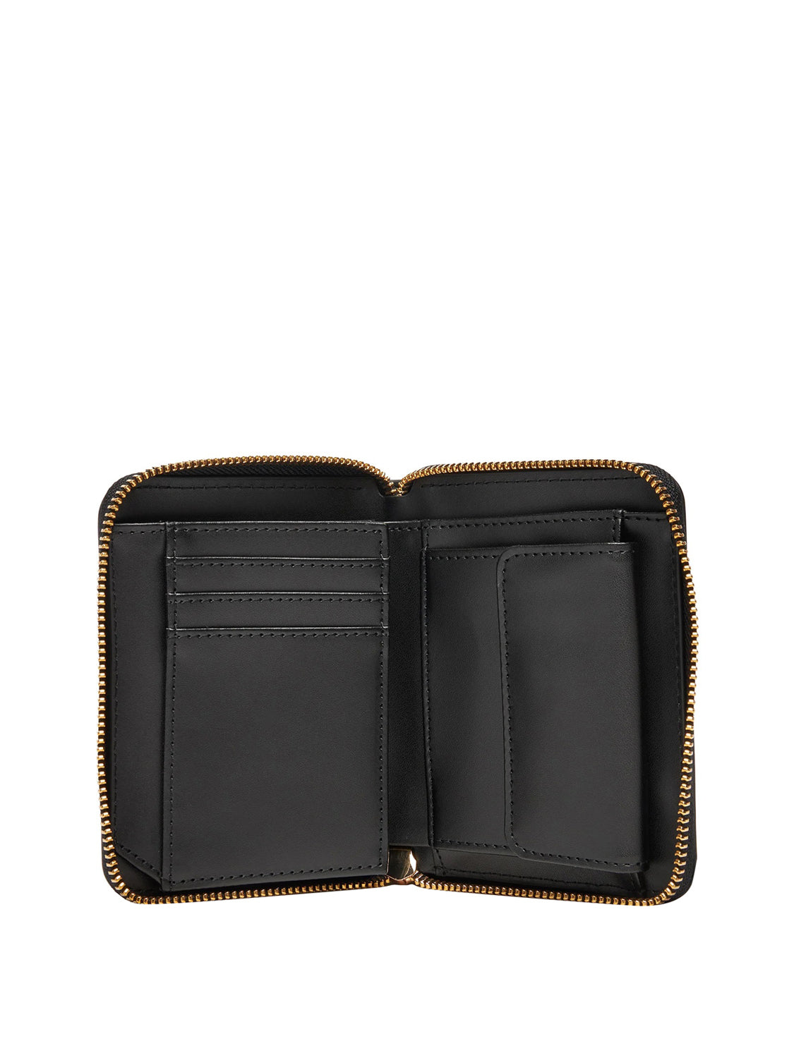 MOSCHINO PRECOLLECTION Moschino Portafoglio Logo Frontale Nero Nero/oro