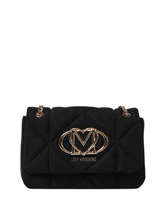MOSCHINO STC Borsa Embossed Velour Pl Moschino - Nero Nero