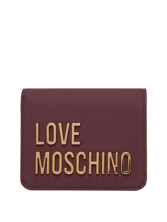 MOSCHINO STC Portafoglio JC5612 Grs Pu Oiccolo Moschino - Vino VINO