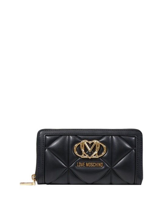 MOSCHINO STC Portafoglio JC5644 Pu Embossed Moschino - Nero Nero