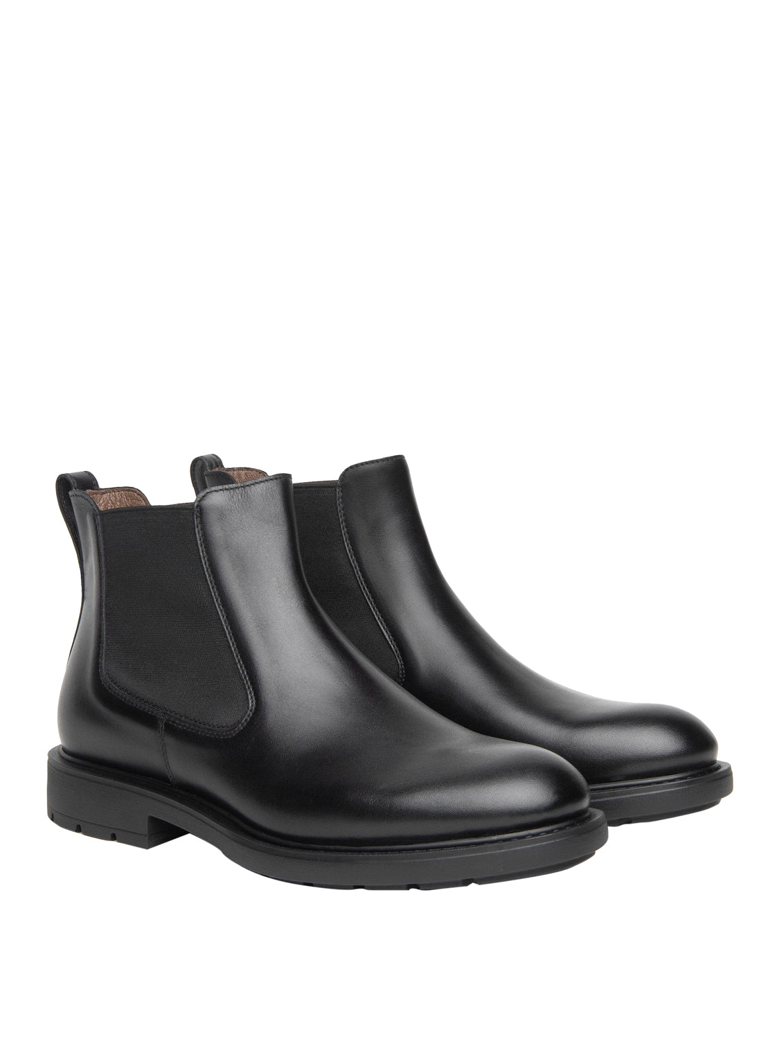 NERO GIARDINI Stivaletti Nero Giardini Chelsea Uomo in Pelle Nero Nero
