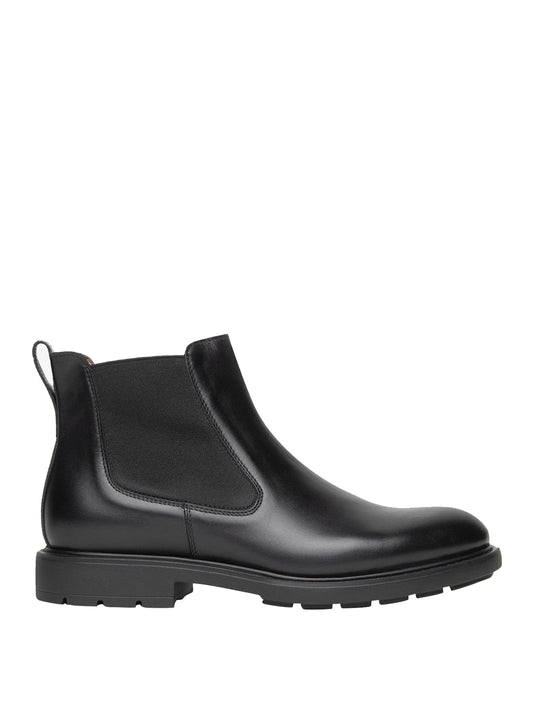 NERO GIARDINI Stivaletti Nero Giardini Chelsea Uomo in Pelle Nero Nero