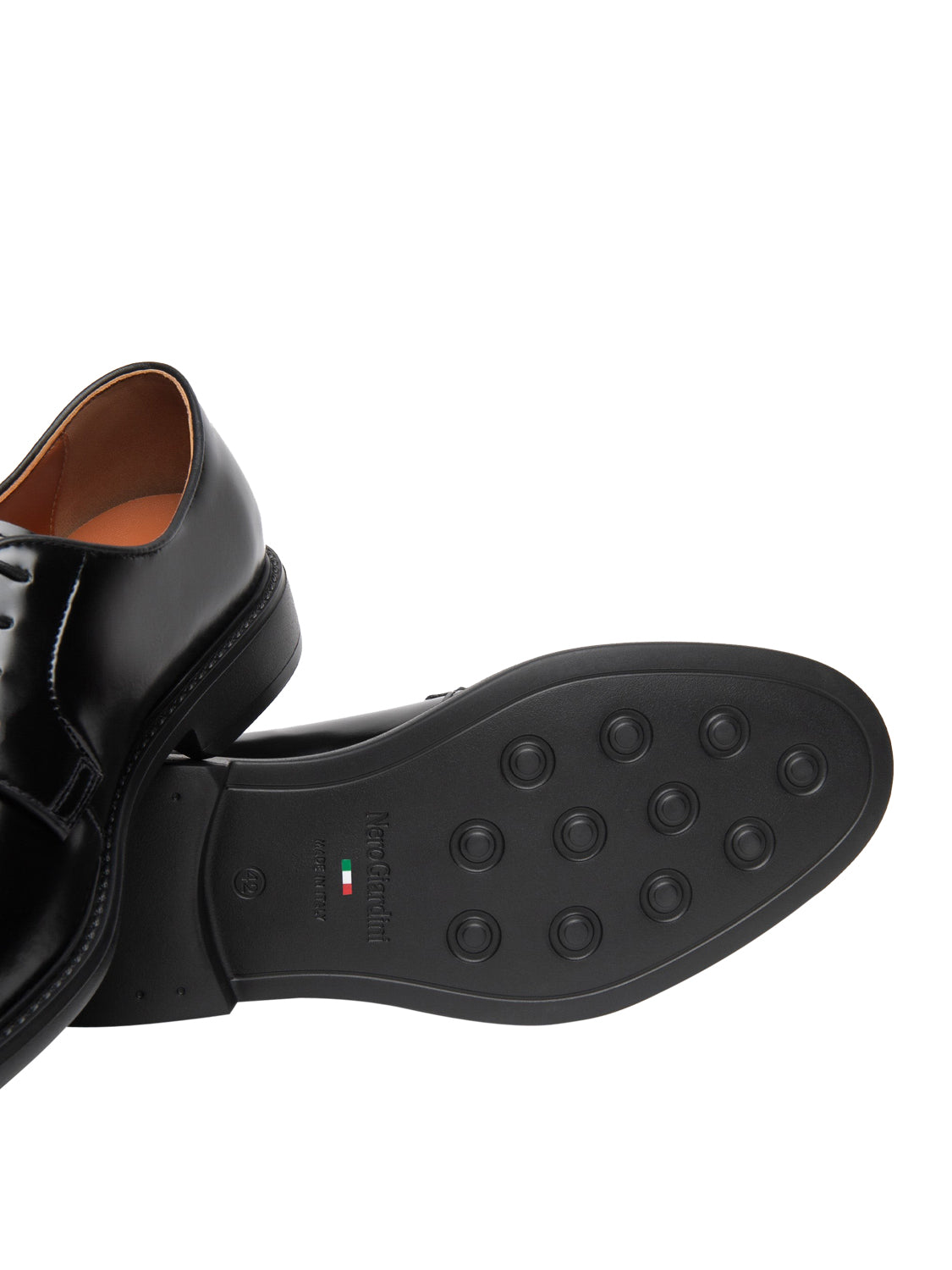 NERO GIARDINI Derby Nero Giardini Uomo in Pelle Nero Nero
