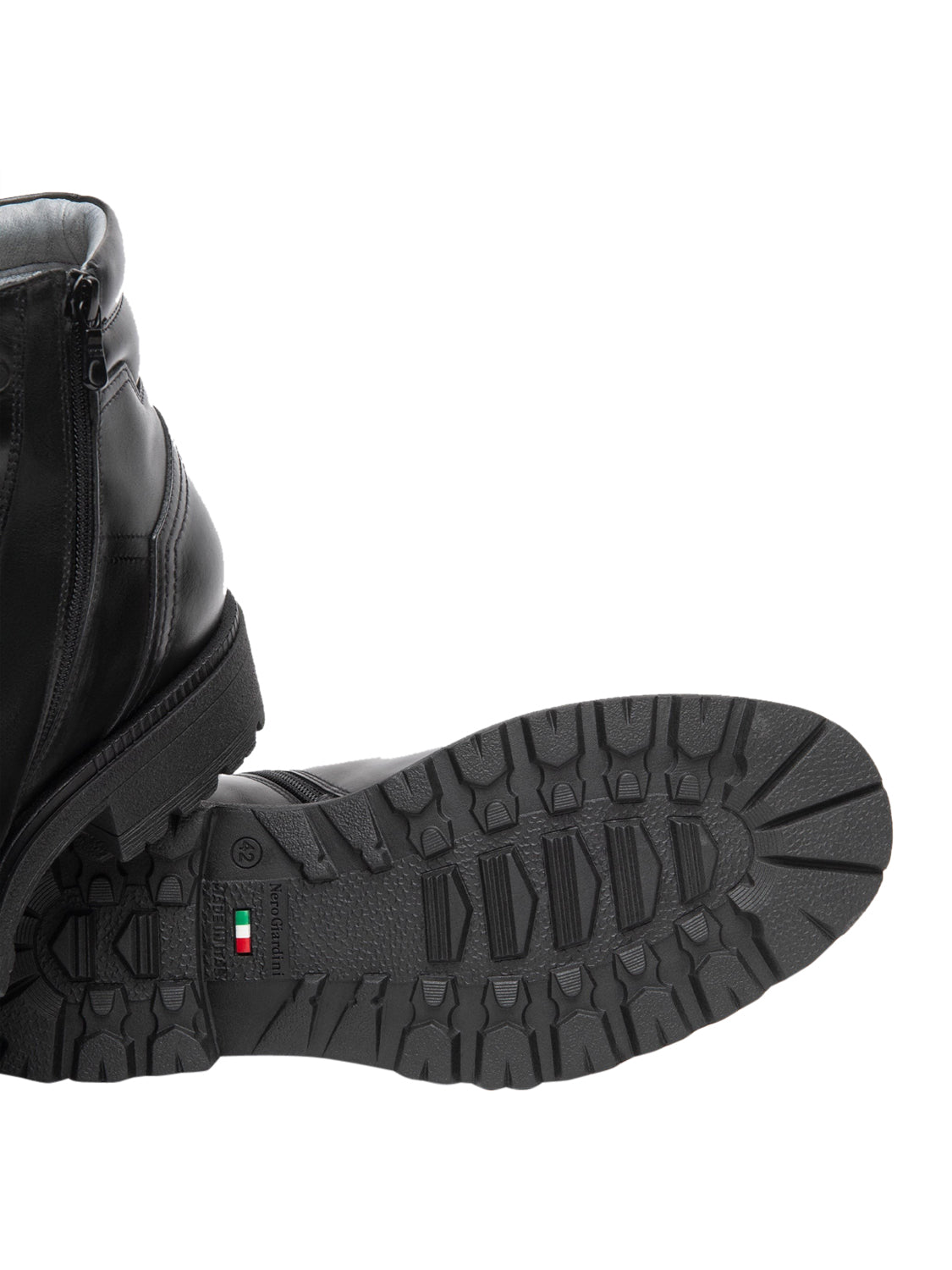 NERO GIARDINI Stivaletti Nero Giardini Uomo in Pelle Nero Nero