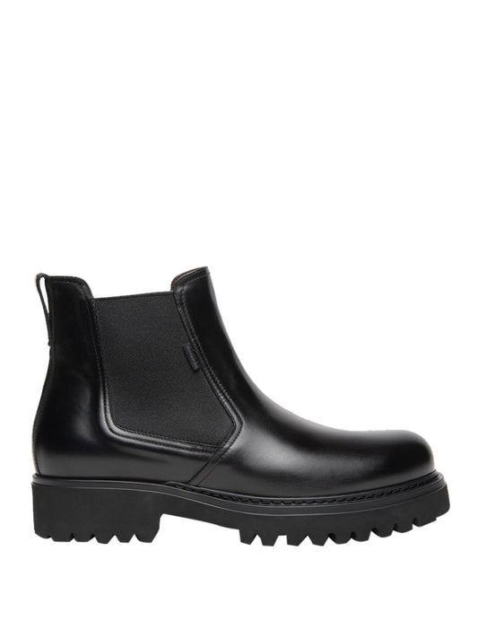 NERO GIARDINI Stivaletti Nero Giardini Chelsea Uomo in Pelle Nero Nero