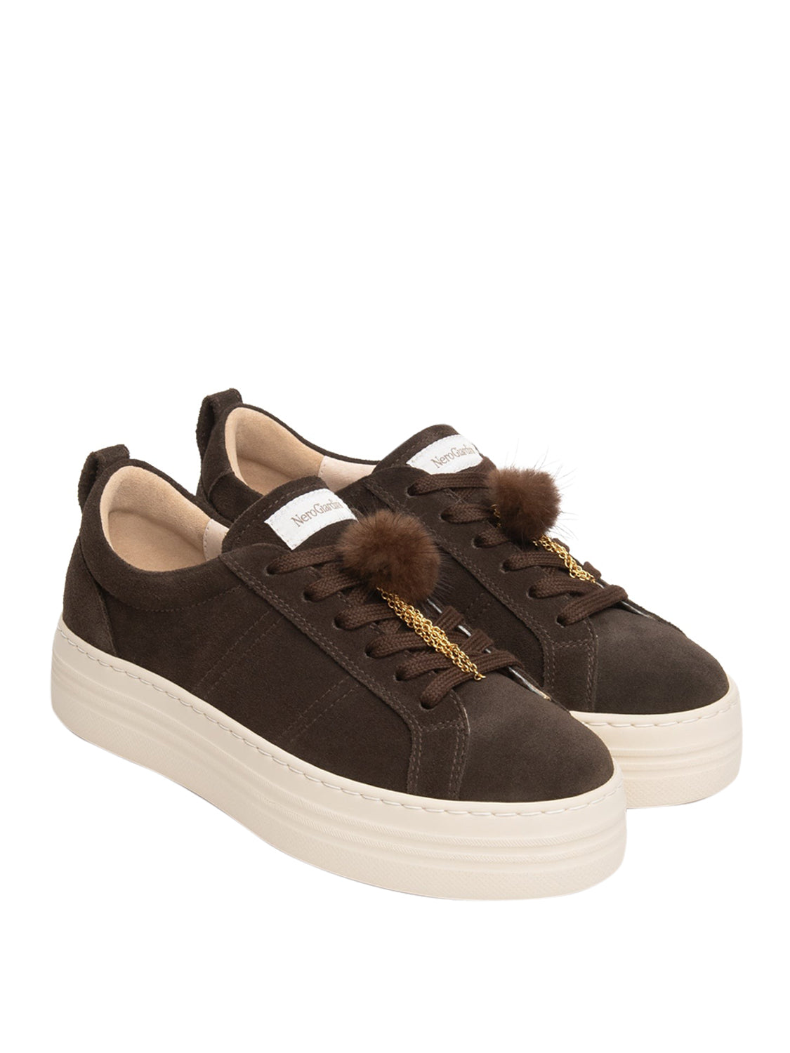 NERO GIARDINI Sneakers Nero Giardini Donna in Suede - Testa Di Moro T.Di Moro