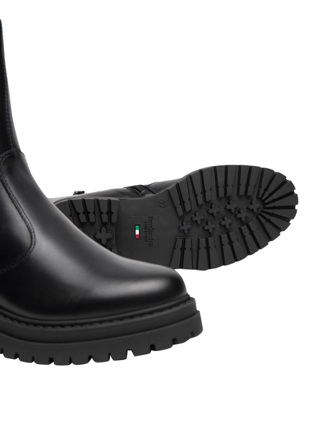 NERO GIARDINI Nero Giardini Stivaletti Chelsea Donna in Pelle Nero Nero