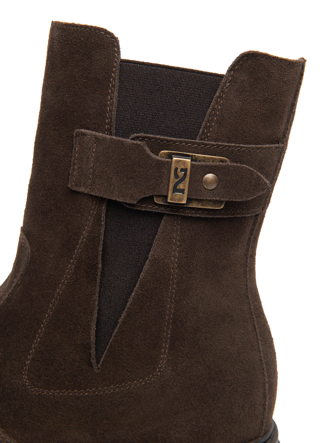 NERO GIARDINI Stivaletti Chelsea Nero Giardini Donna in Suede Testa Di Moro T.Di Moro
