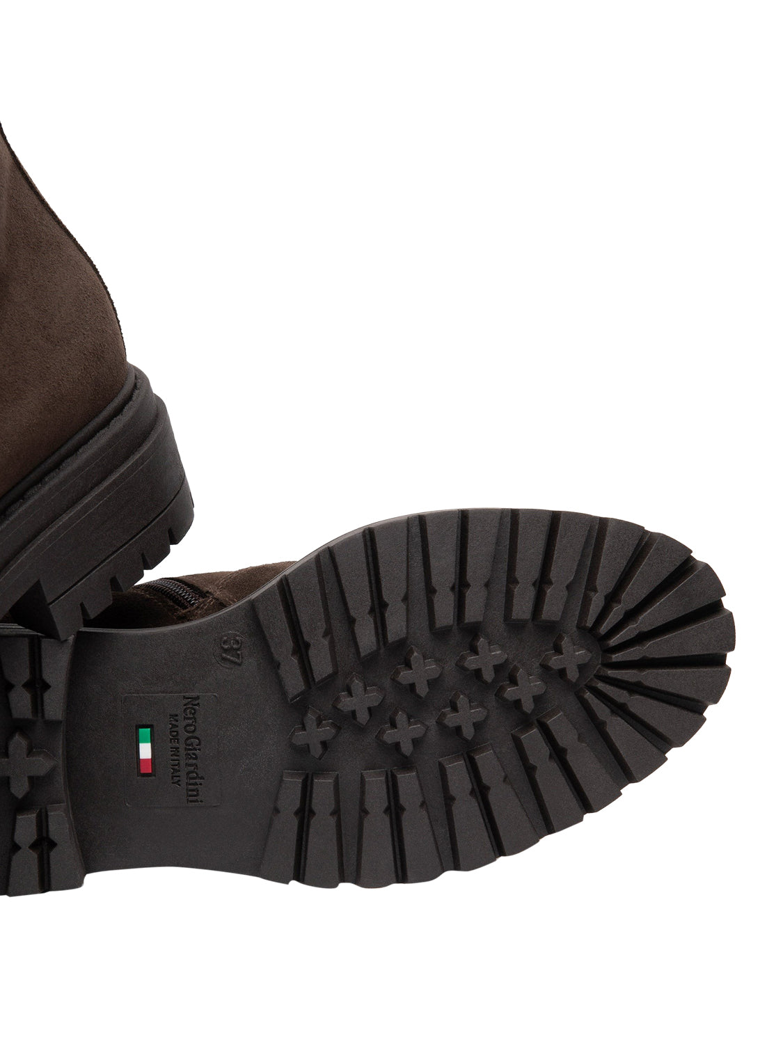 NERO GIARDINI Stivaletti Chelsea Nero Giardini Donna in Suede Testa Di Moro T.Di Moro