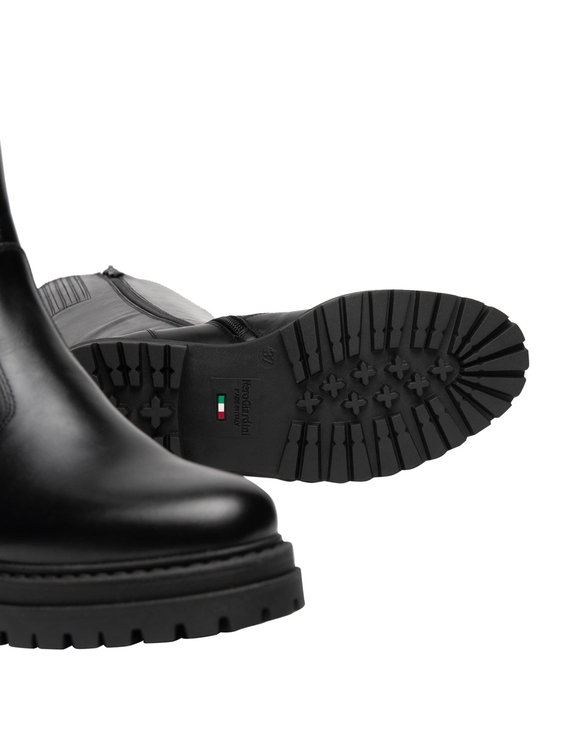NERO GIARDINI Nero Giardini Stivali Donna in Pelle Nero Nero