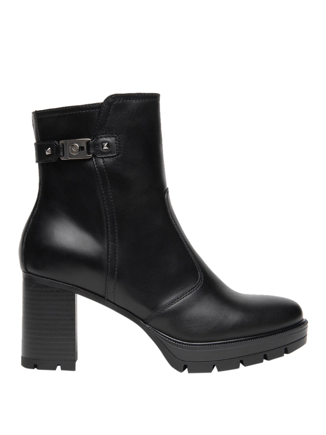 NERO GIARDINI Nero Giardini Tronchetti Donna in Pelle Nero Nero