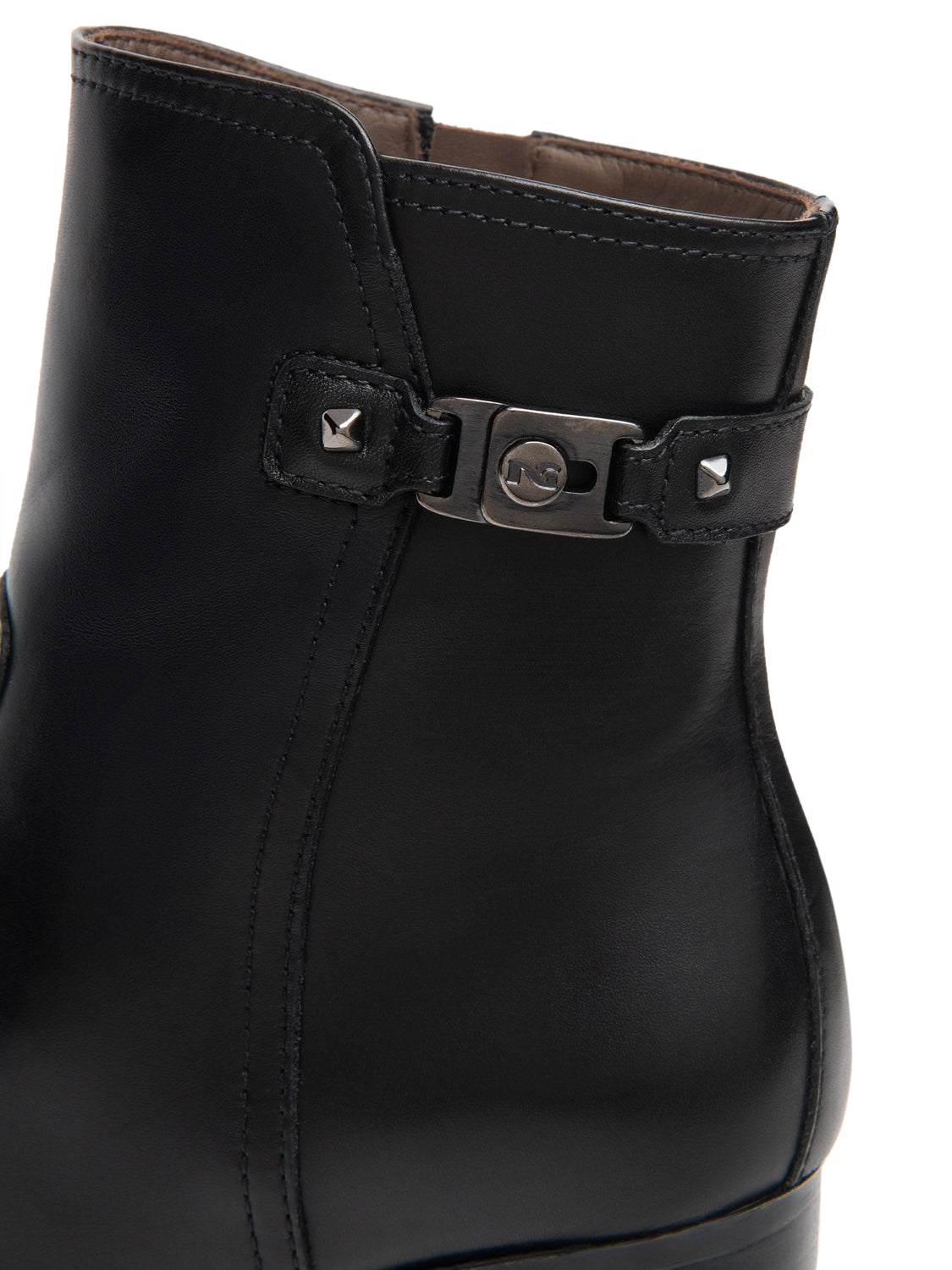 NERO GIARDINI Nero Giardini Tronchetti Donna in Pelle Nero Nero