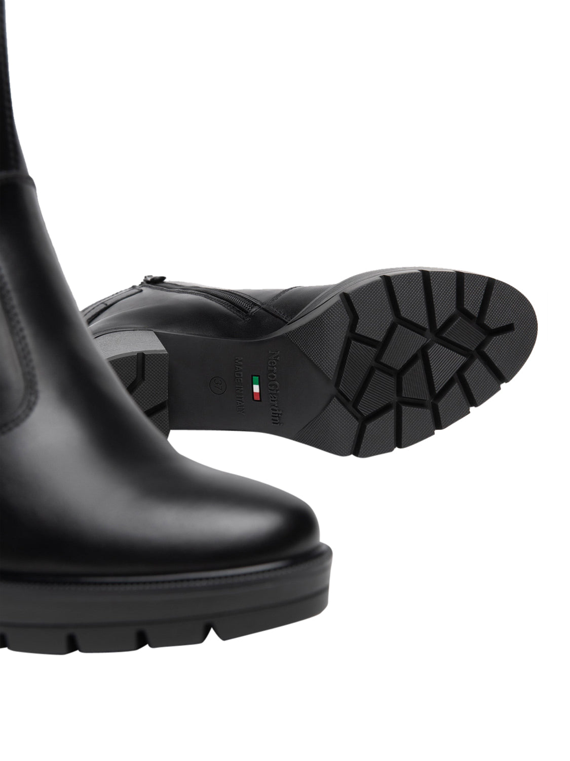 NERO GIARDINI Nero Giardini Tronchetti Donna in Pelle Nero Nero