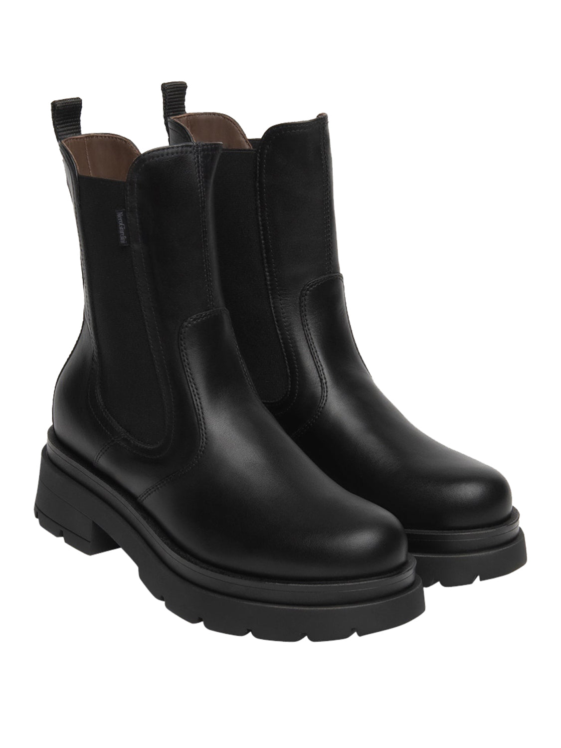 NERO GIARDINI Stivaletti Nero Giardini Chelsea Donna in Pelle Nero Nero