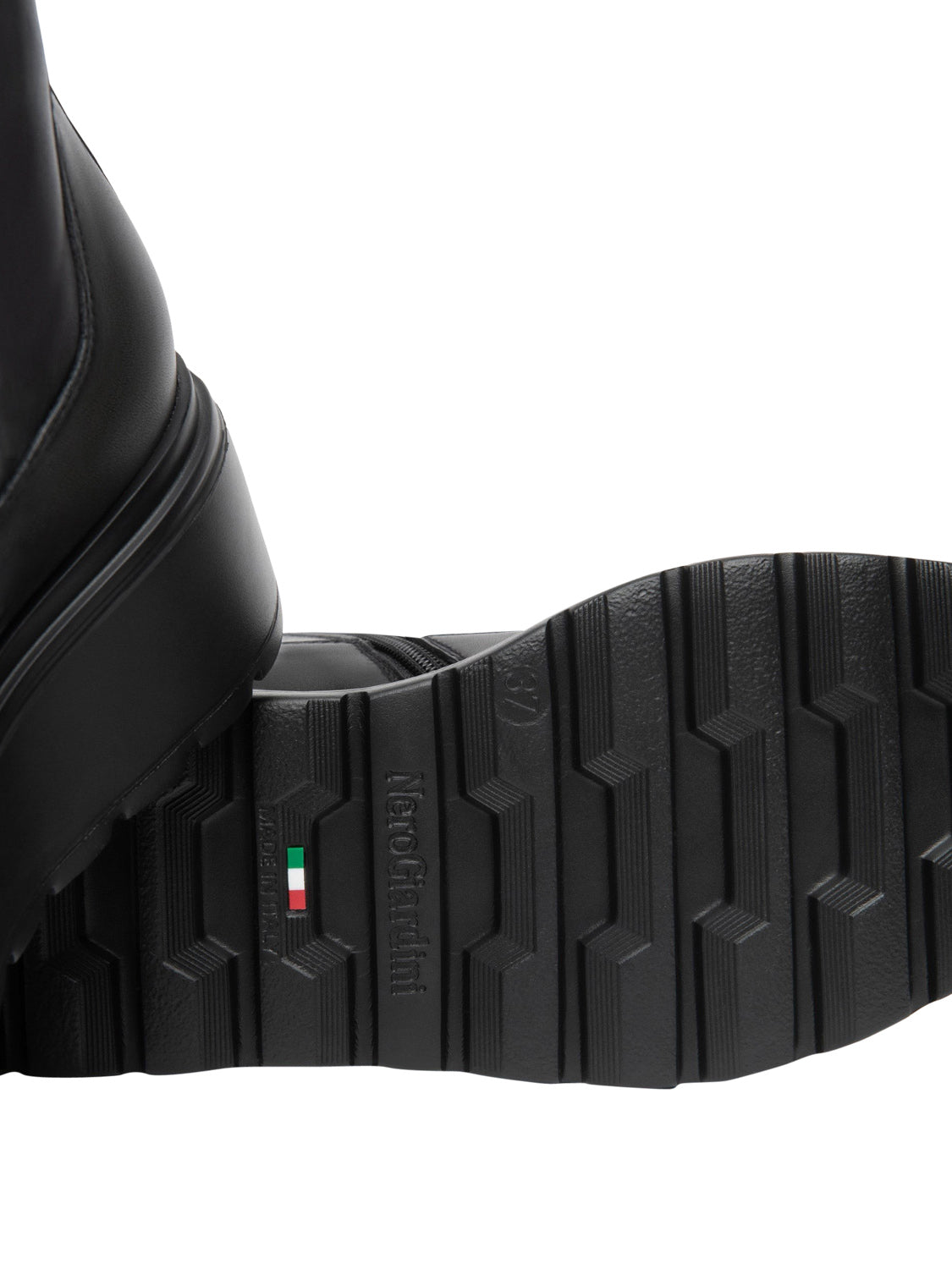 NERO GIARDINI Nero Giardini Stivalett Donna in Pelle e Materiale Tecnico Nero Nero